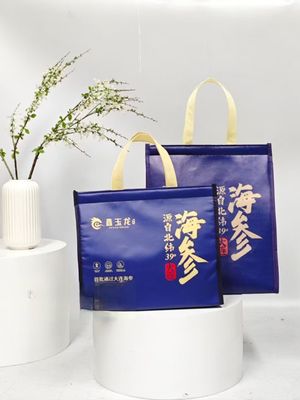 إعادة تدوير كيس من الأقمشة غير المنسوجة للتسوق، كيس التسوق المكرر القابل لإعادة الاستخدام و الصديق للبيئة ، كيس البقالة المطبوع حسب الطلب مع الشعار