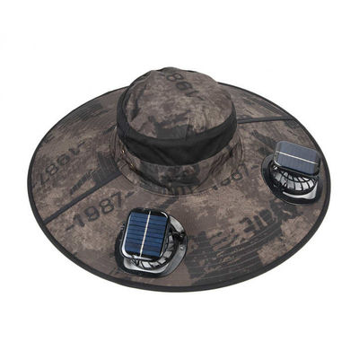 قبعات مروحة تعمل بالطاقة الشمسية للتبريد، مقاومة للماء، لصيد الأسماك والتخييم، للبيع