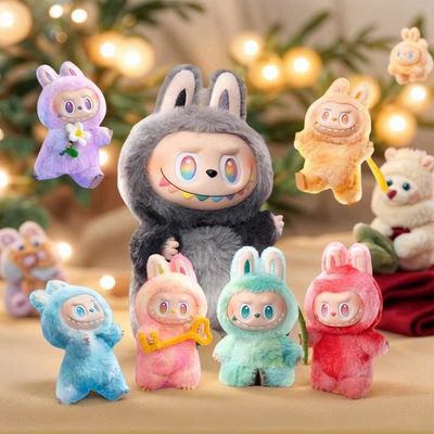 POP MART LABUBU الجيل الأول ماكرون مثير، الجيل الثاني صندوق أعمى من الفينيل، الجيل الثالث شخصية حركة عالية الطاقة