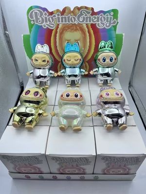 POP MART LABUBU الجيل الأول ماكرون مثير، الجيل الثاني صندوق أعمى من الفينيل، الجيل الثالث شخصية حركة عالية الطاقة