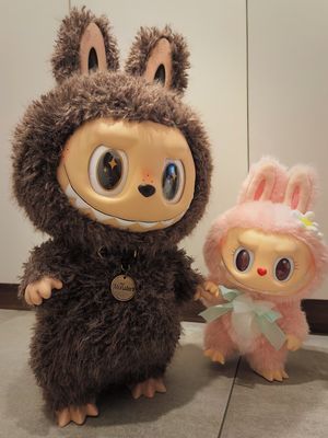 شخصية لعبة صندوق أعمى من سلسلة فيس من الفينيل من بوبمارت لابوبوس، ماكرون ينبض بالقلب، لعبة عصرية رائجة