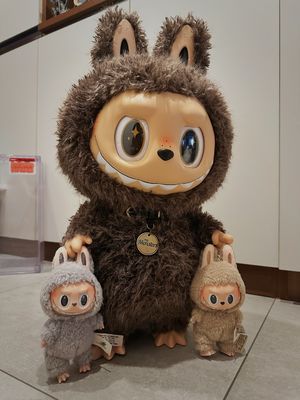 6 أجزاء لابوبو V3 عمى صندوق كبير في الطاقة الوحوش قلادة عمل شخصية النسخة الأصلية لابوبو دمية شخصية الأنمي