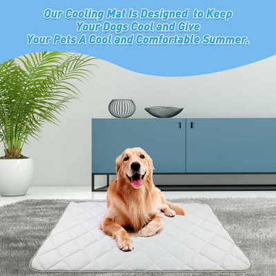 بيع بالجملة غسيل الكلب التبريد المريحة الثلج الحرير التبريد المريحة الحيوانات الأليفة الذاتية الكلب التبريد وسادة للسيارات الداخلية والخارجية