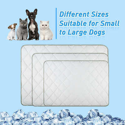 بساط تبريد صيفي حديث للحيوانات الأليفة، مصنوع من ألياف قابلة للتنفس والغسل، بساط ثلج للطقس الحار، مناسب للسفر للقطط/الكلاب
